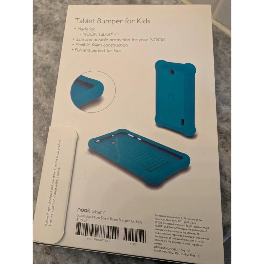 Brand New Barnes & Noble Microfoam‎ Nook Tablet Bumper For Kids 7